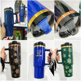 China RTS_30oz 40oz H2.0 Deco-Collection-style powder coating Gold & Copper plated Tumblers 25pcs 30GLODCOPPERB_GGblanks