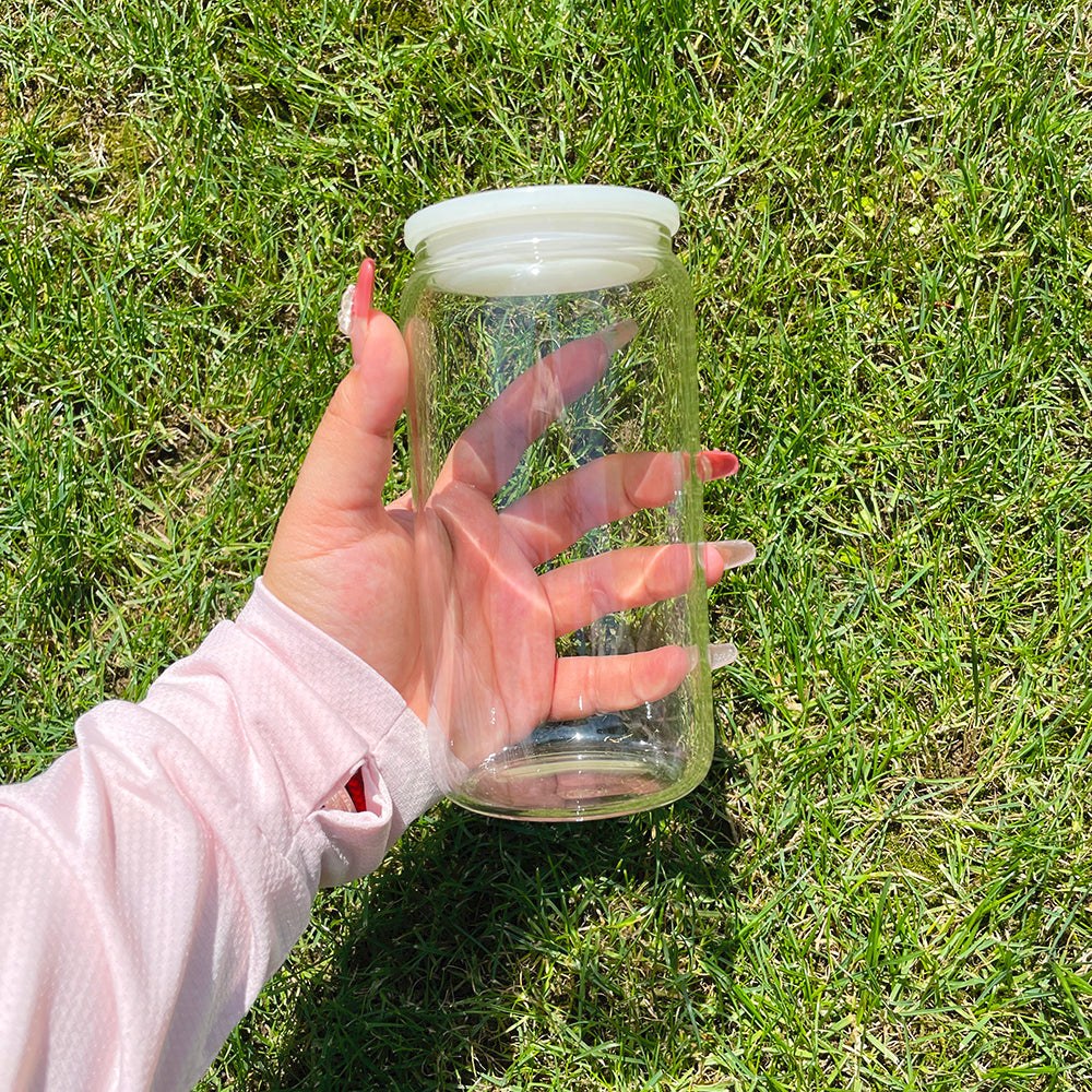 50 Pack Upgraded 16oz Sublimation Glass Cans with BPA Free PP Lids_GGblanks