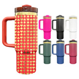 20 Pack 30oz H2.0 Mirror Gold Plated 7 Colors Red Blue Dark Green Black White Pink Quencher Tumblers_GGblanks