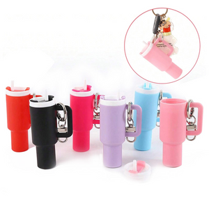 Mini Tumbler Mug Keychain Accessory With Detachable Storage For Lip Balm_GGblanks