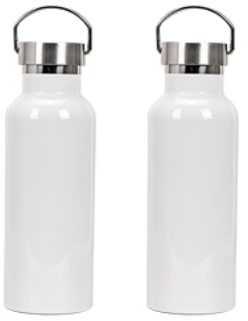 25 Pack 20oz Wholesale Sublimation Blank Stainless Steel Water Bottle Portable Powder Coated Printing DIY Bottles White_GGblanks