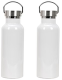 25 Pack 20oz Wholesale Sublimation Blank Stainless Steel Water Bottle Portable Powder Coated Printing DIY Bottles White_GGblanks