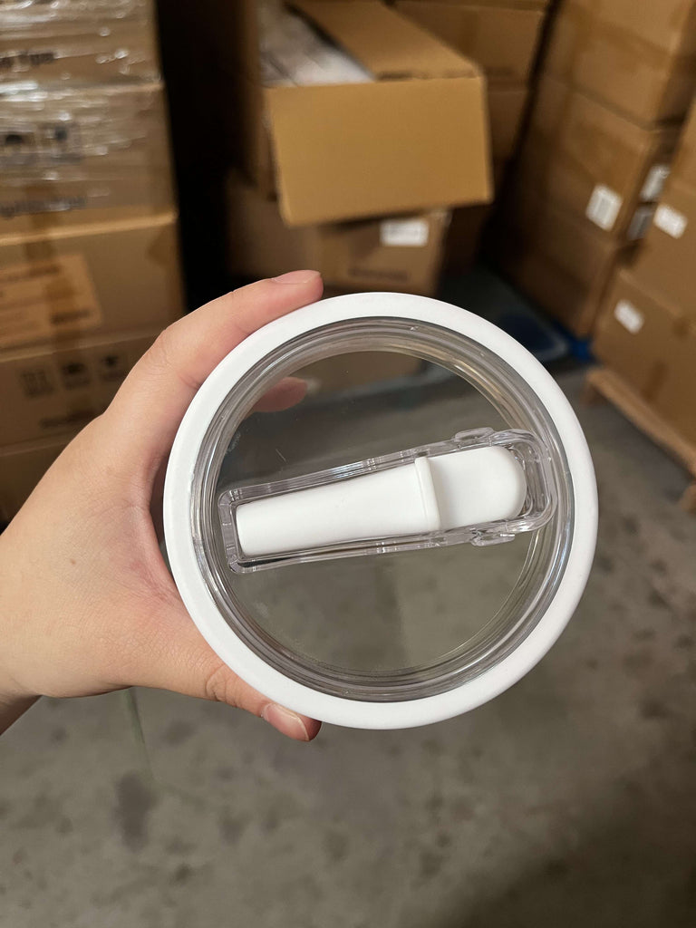 20 Pack GGblanks 2 in 1 40oz Quencher Tumbler with Snack Storage Compartment white for Sublimation& white Black Powder Rainbow Plated Tumblers for Laser Engraving_GGblanks
