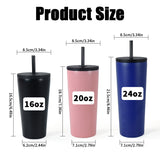 25 Pack 24oz 710ml Double Wall 304 Stainless Steel Vacuum Insulated Coffee Mug Coffee Tumbler_GGblanks