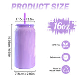 25 Pack China Warehouse 16oz Glossy Stainless Steel SS304 Sublimation Color Mason Can Double Walled Vacuum Tumbler_GGblanks