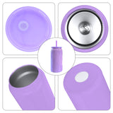 25 Pack China Warehouse 16oz Glossy Stainless Steel SS304 Sublimation Color Mason Can Double Walled Vacuum Tumbler_GGblanks