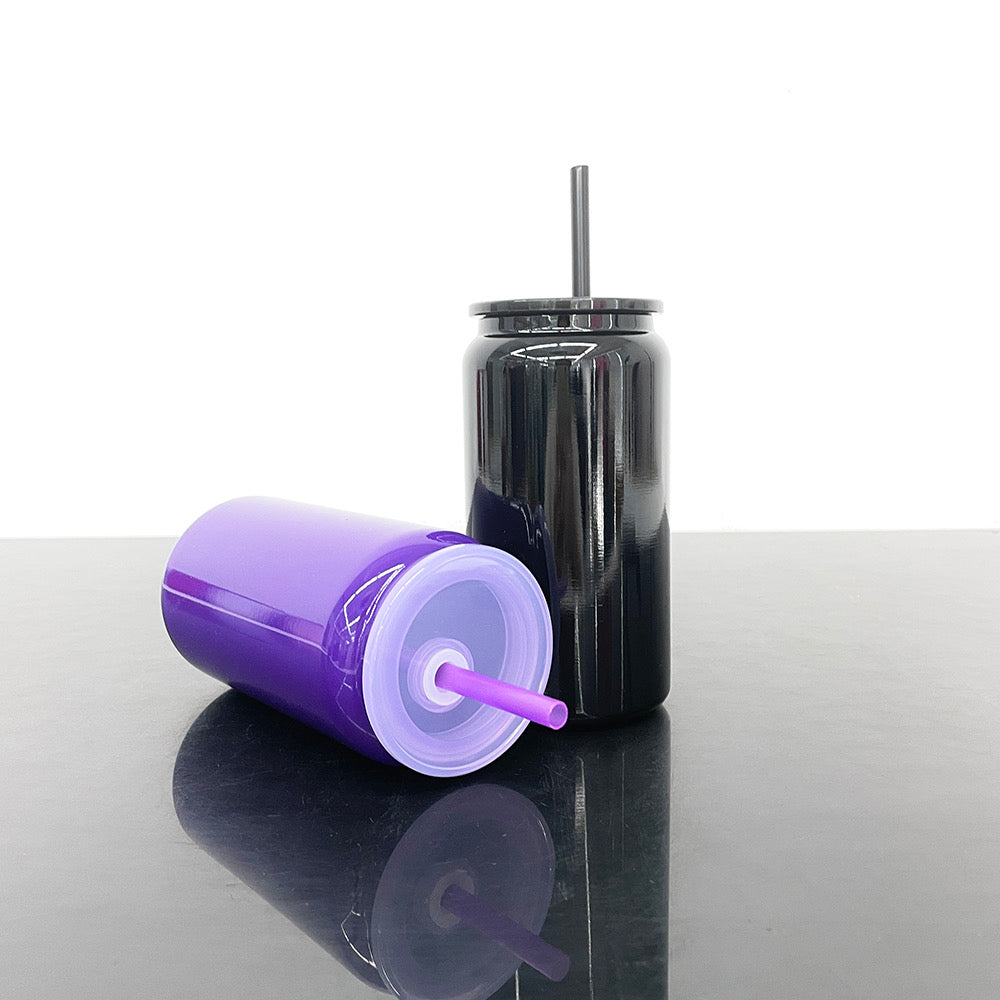 25 Pack USA RTS Halloween 16oz Stainless Steel Cans 13black 12purple_GGblanks