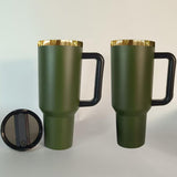 20 Pack Army Green H2.0 40oz Powder Coated Quencher Tumblers_GGblanks