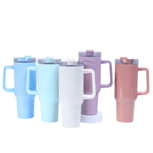 😍China RTS_Blank Sublimation H1.0 40oz glossy macaron tumblers_GGblanks
