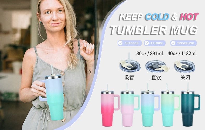 China RTS_30oz 40oz leak proof Tumblers with 2 in 1 air tight lid for laser engraving_GGblanks