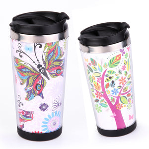China RTS 16oz Stainless Steel Storyboard Cups with White Papers 50pcs/case_GGblanks