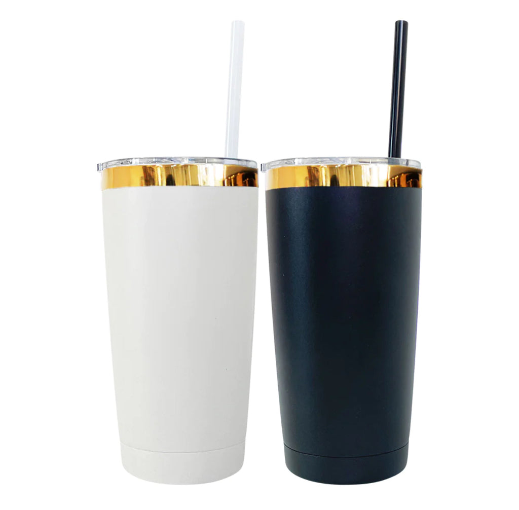 25 Pack Mirror Gold Plated 20oz Gold Underneath Red Blue Purple Pink White Car Cup_GGblanks