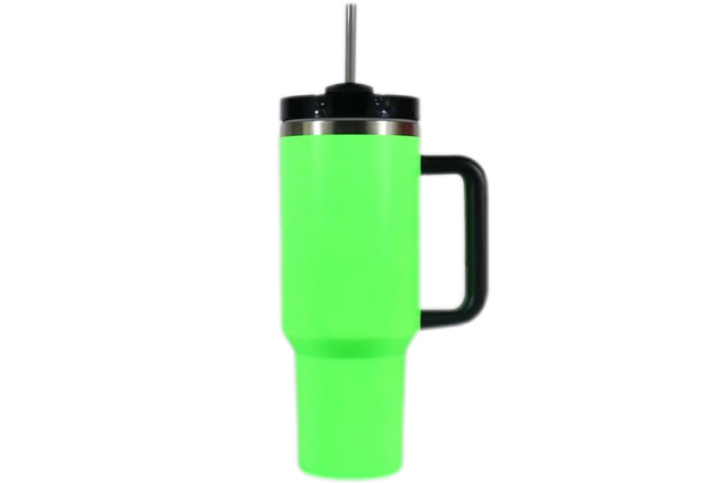 20 Pack USA RTS 30oz Neon Water Bottles with Flip Straws 40oz Neon Quencher Tumbler with Handle for Sublimation_GGblanks