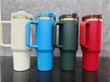 16 Pack 40oz Powder Coated Gold Plated Gold Underneath H2.0 40oz Christmas Tumblers For Laser Engraving  _GGblanks