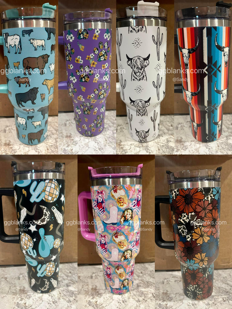 25 Pack 40oz  H1.0 Designed Tumblers _GGblanks