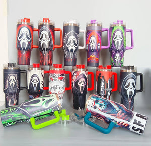 25 Pack Halloween 40oz Tumblers with Designs_GGblanks