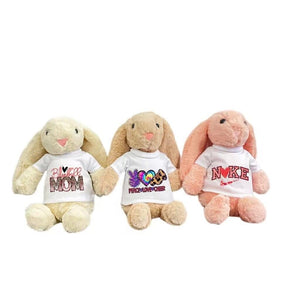 Ship from China_ Easter gift 35cm bunnies  Easter Bunny with removable Blank Sublimation shirts_GGblanks