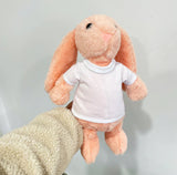 Ship from China_ Easter gift 35cm bunnies  Easter Bunny with removable Blank Sublimation shirts_GGblanks