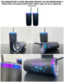 25 Pack 20oz Blue Purple Plated Car Cups for Laser Engraving_GGblanks