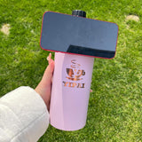 China RTS_32oz Mirror Copper Underneath Water Bottles with Magnetic Lids for Laser Engraving_GGblanks