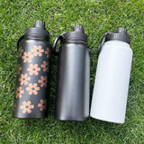 China RTS_32oz Mirror Copper Underneath Water Bottles with Magnetic Lids for Laser Engraving_GGblanks