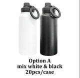 China RTS_32oz Mirror Copper Underneath Water Bottles with Magnetic Lids for Laser Engraving_GGblanks