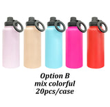 China RTS_32oz Mirror Copper Underneath Water Bottles with Magnetic Lids for Laser Engraving_GGblanks