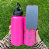 China RTS_32oz Mirror Copper Underneath Water Bottles with Magnetic Lids for Laser Engraving_GGblanks