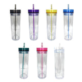 25 Pack 12oz Inner 16oz Outer Double Wall Snow Globe Plastic Cans_GGblanks