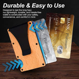 30 Pack China Warehouse Wooden Aluminum RFID Blocking Wallet Slim Front Pocket_GGblanks
