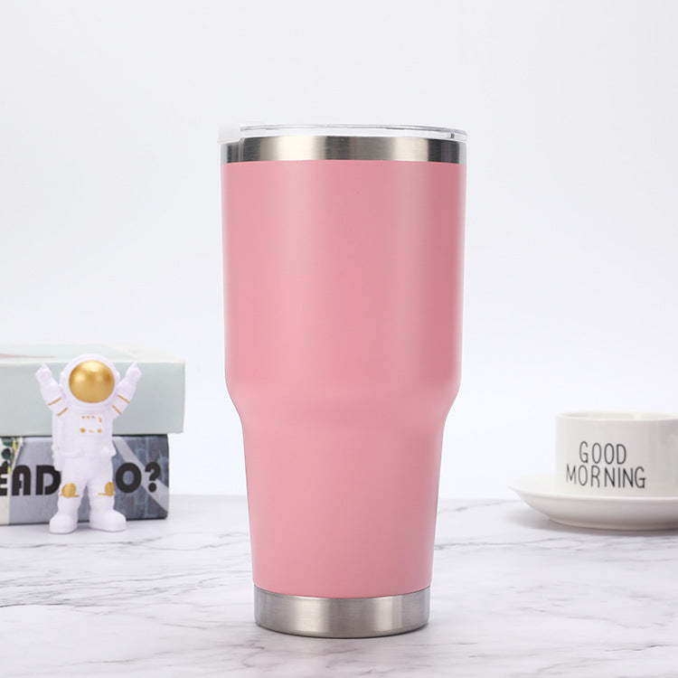 25 Pack China RTS Double Walled Stainless Steel Can Cooler Powder Coated Car Cups_GGblanks