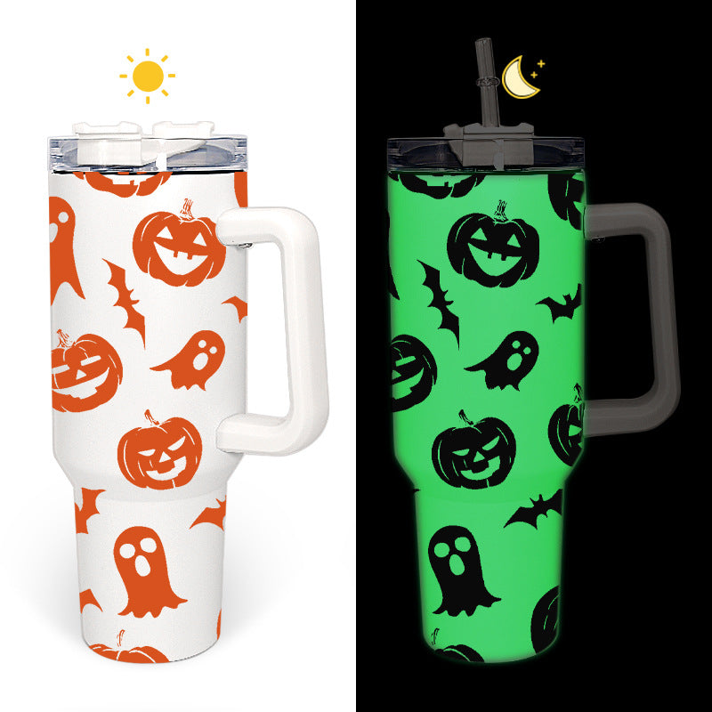 20 Pack 40oz White Sublimation Quencher Tumblers Glow in the Dark_GGblanks