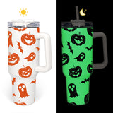20 Pack 40oz White Sublimation Quencher Tumblers Glow in the Dark_GGblanks