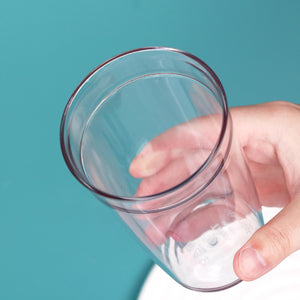 China warehouse 40pcs 16oz single wall acrylic cups with colorful lids straws_GGblanks