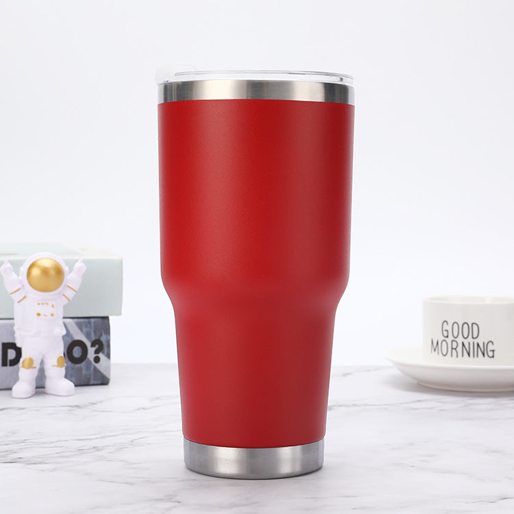 25 Pack China RTS Double Walled Stainless Steel Can Cooler Powder Coated Car Cups_GGblanks