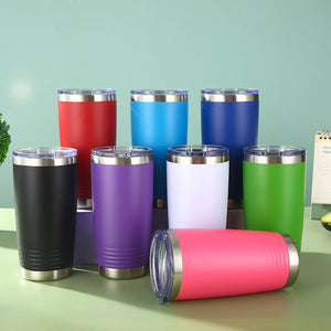 China RTS_Blank Powder Coating 20 oz Popular Camel Stainless Steel Vacuum Insulated Tumbler_GGblanks