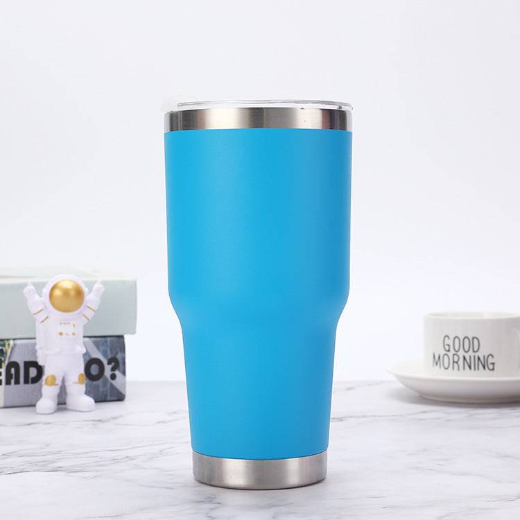 25 Pack China RTS Double Walled Stainless Steel Can Cooler Powder Coated Car Cups_GGblanks