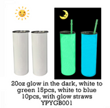 25 Pack Halloween Cups 20oz Tumblers Glow in the Dark_GGbblanks