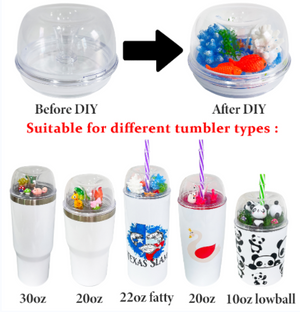 25 Pack 20oz 22oz Sublimation Tumbler With Diy Dome Lid And Slide Lid_GGblanks