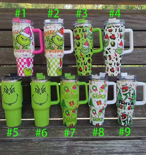 25 Pack China RTS 40oz Grinch Cups with Handle_GGblanks