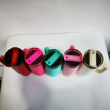 20 Pack 40oz Black Underneath Black Plated Black/Red/Pink/Blue/Light Pink/White/Yellow/Orange Tumblers for Laser Engraving_GGblanks