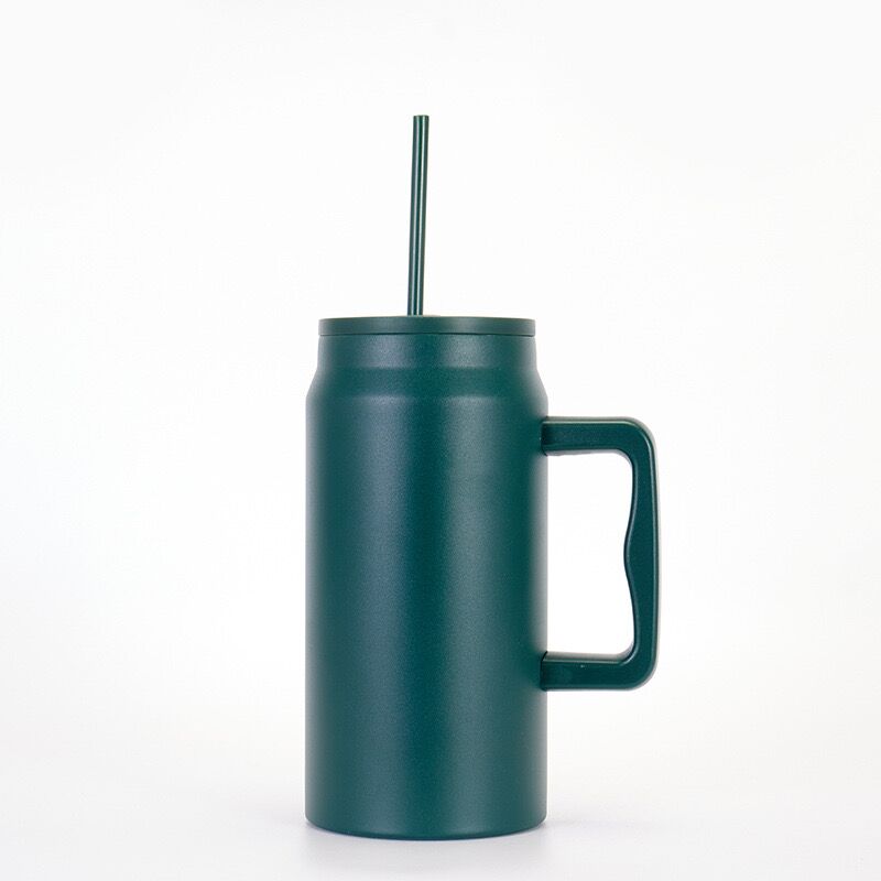 China RTS_50oz Stainless Steel Double Walled Tumblers Solid Color Car Cups with Handle_GGblanks