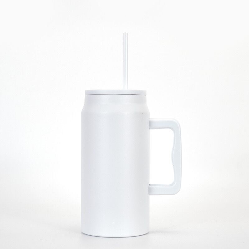 China RTS_50oz Stainless Steel Double Walled Tumblers Solid Color Car Cups with Handle_GGblanks