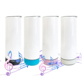 25 Pack 20oz Speaker Tumbler Macaron/Rainbow Plated Bluetooth Tumbler_GGblanks