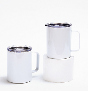 China RTS_Hot sale 10oz/12oz/16oz Sublimation Blanks White Color Coffee Mug With Handle 50PCS Sold By Case_GGblanks