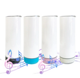 25 Pack 20oz Speaker Tumbler Macaron/Rainbow Plated Bluetooth Tumbler_GGblanks