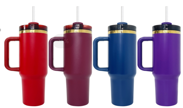 20 Pack 40oz H2.0 Gold Plated/Mirror Gold Underneath Tumblers for Laser Engraving_GGblanks