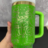 20 Pack Christmas 40oz H2.0 Tumbler with Plating Grinch Laser Engraving Design_GGblanks