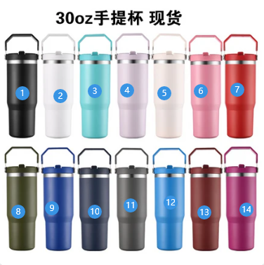 25 Pack 30oz Silver/Mirror Gold Plated Powder Coated Water Bottles with Flip Straws_GGblanks