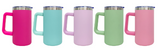 20 Pack 20oz Rainbow Plated/Copper Plated/Sublimation Blanks Stainless Steel Coffee Mugs with Handle_GGblanks